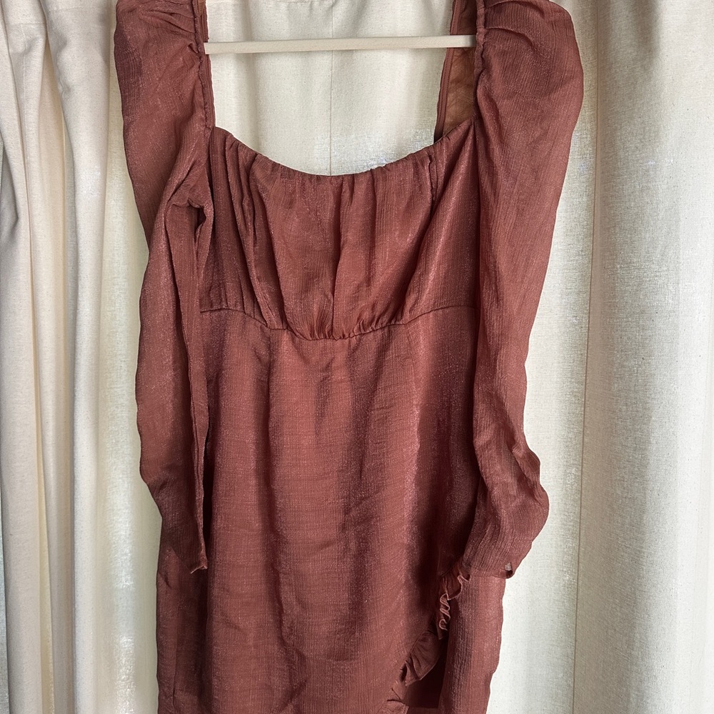 Astr Rust Brown Women's dress